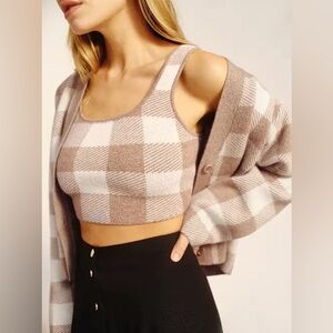 Reformation Cashmere Fonte Crop Tank Top
